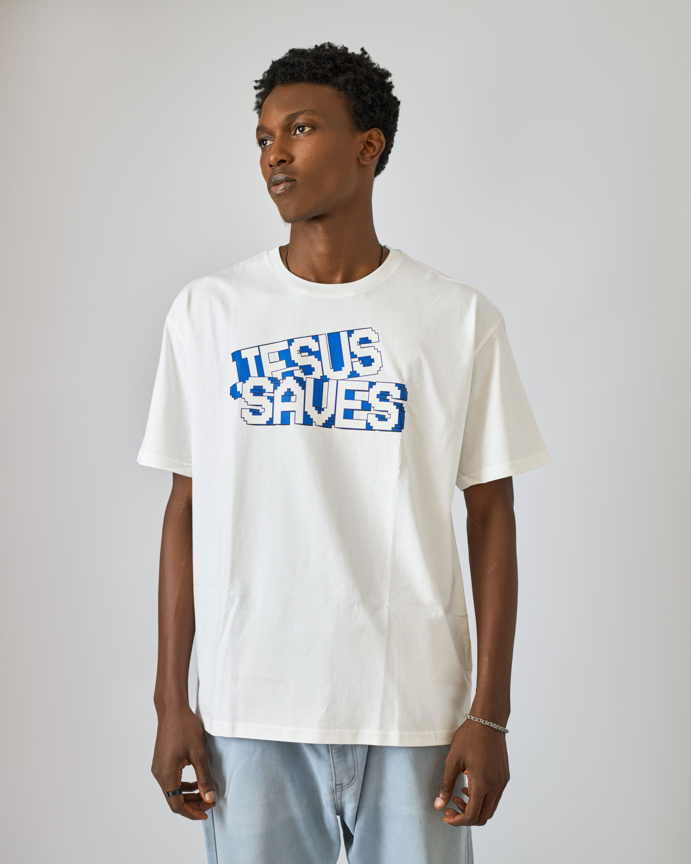 Jesus Saves Tee - Purple Rain