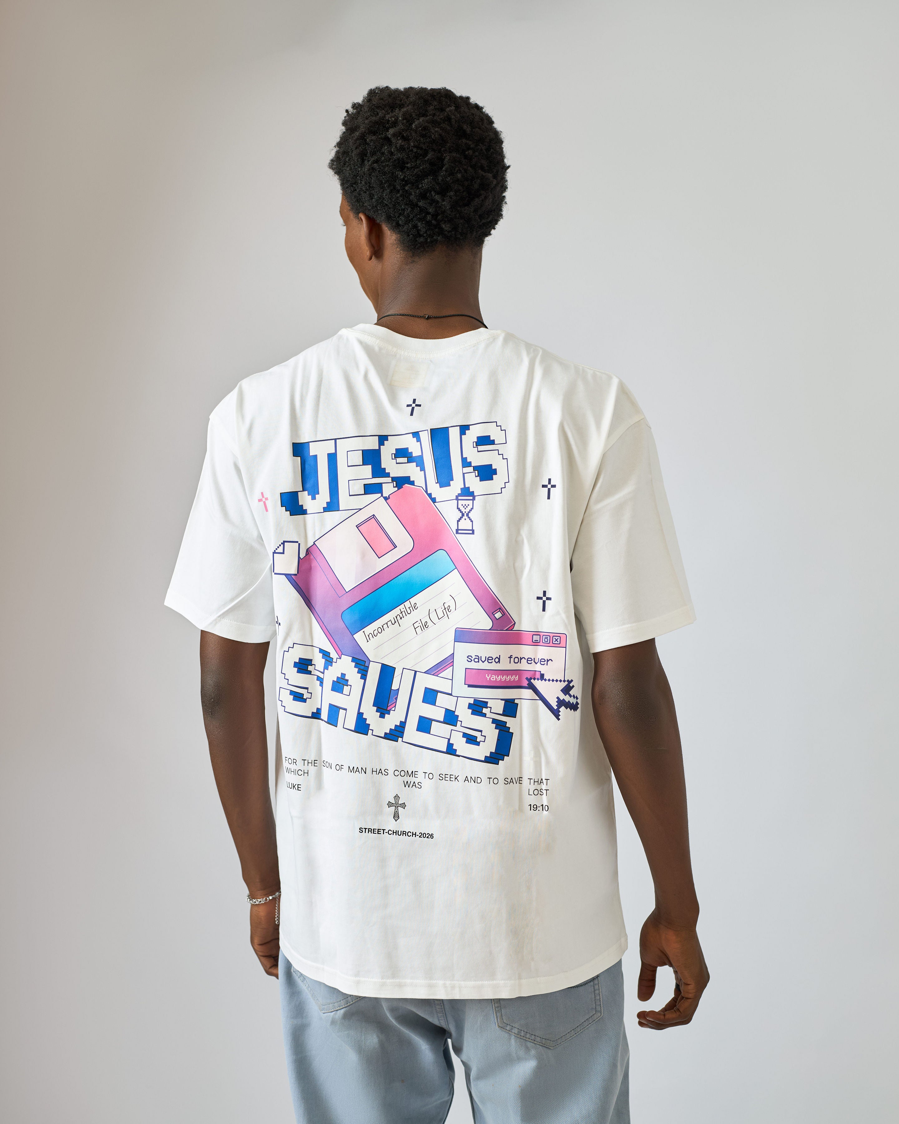 Jesus Saves Tee - Purple Rain