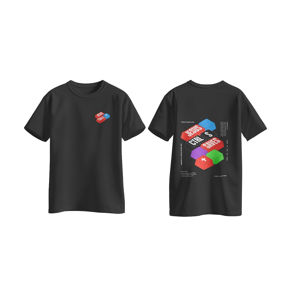 Jesus Saves Tee - Ctr S