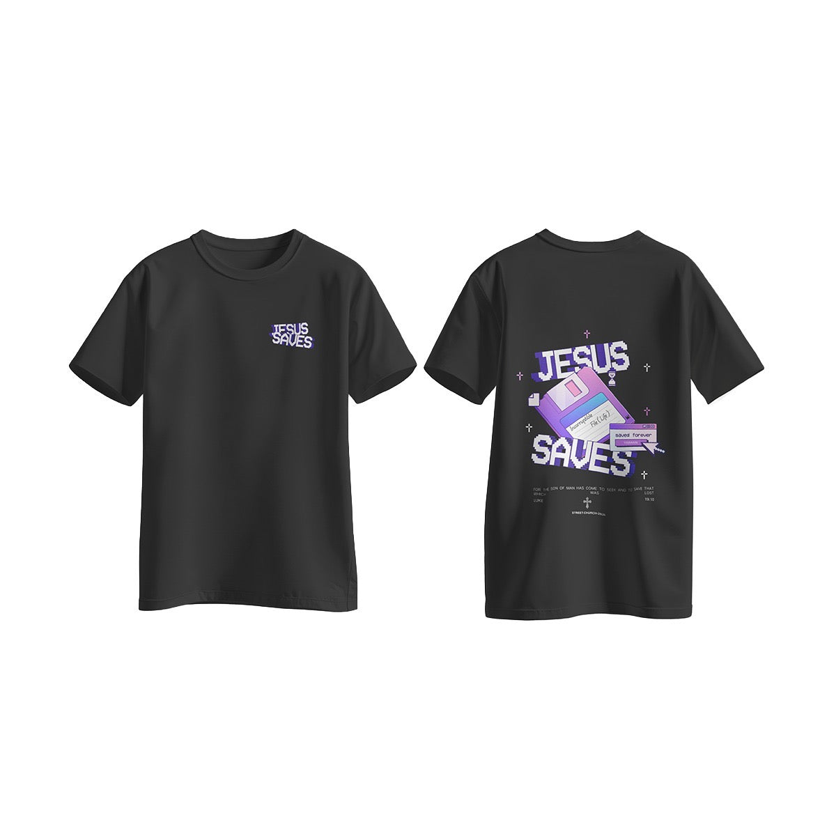 Jesus Saves Tee - Purple Rain