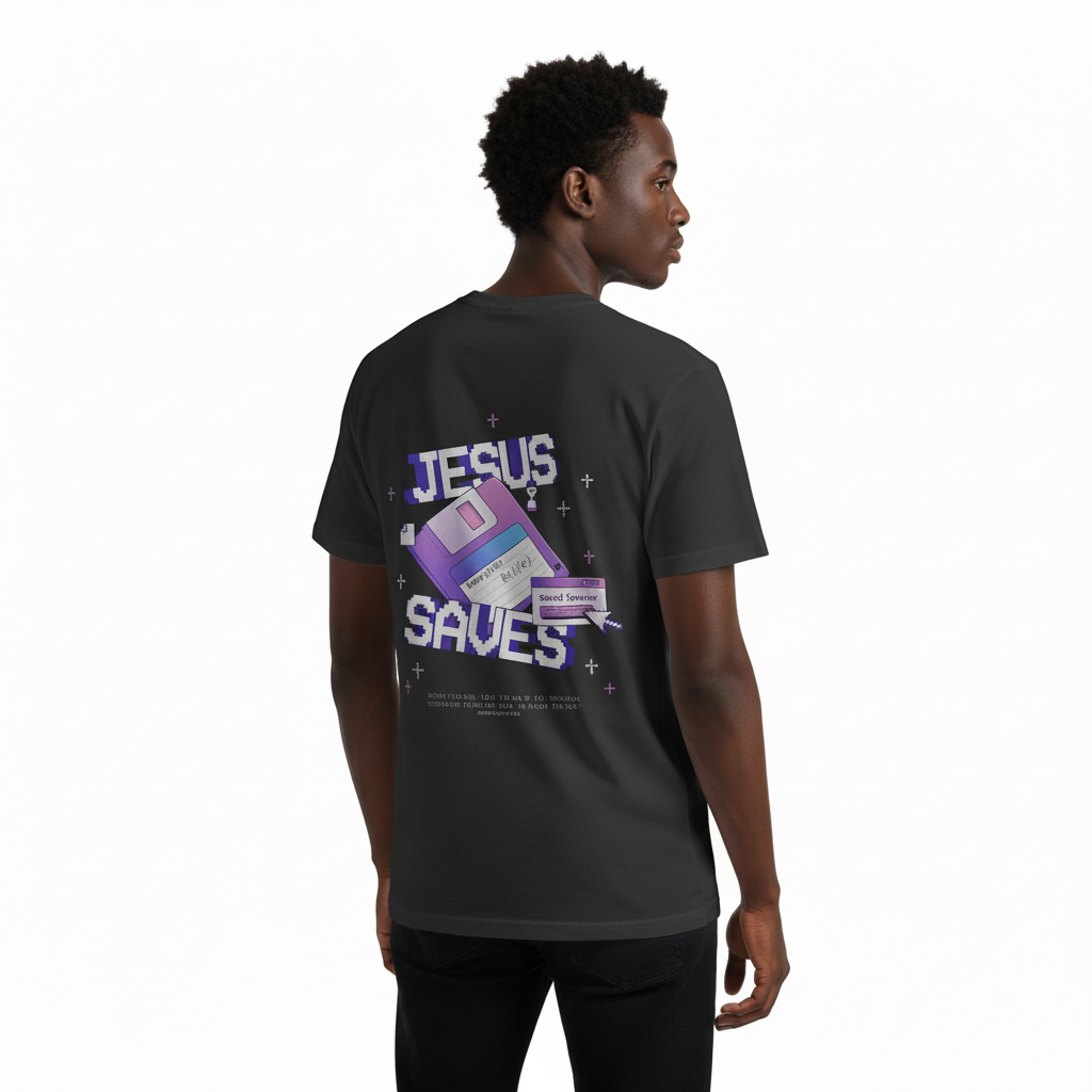 Jesus Saves Tee - Purple Rain