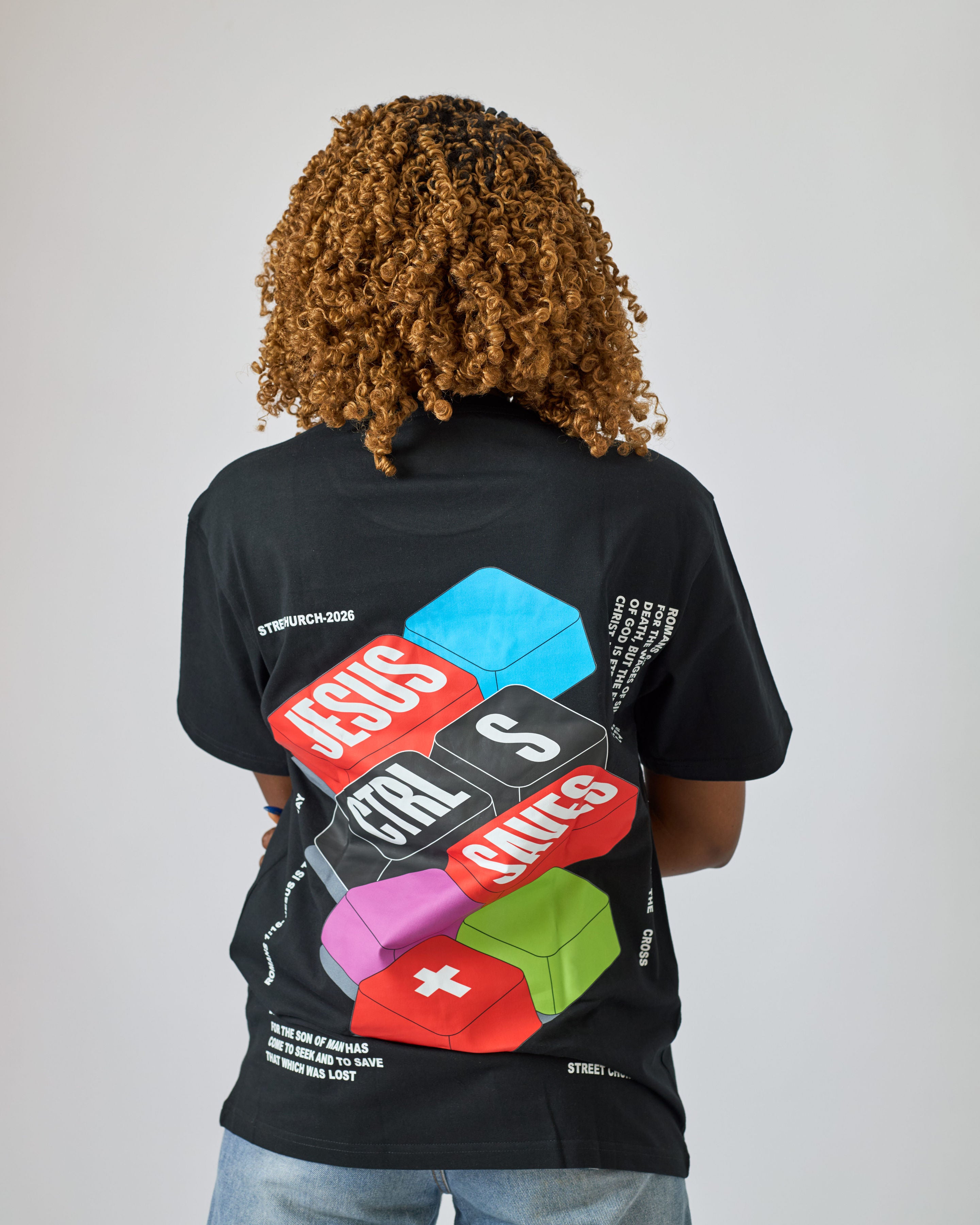 Jesus Saves Tee - Ctr S