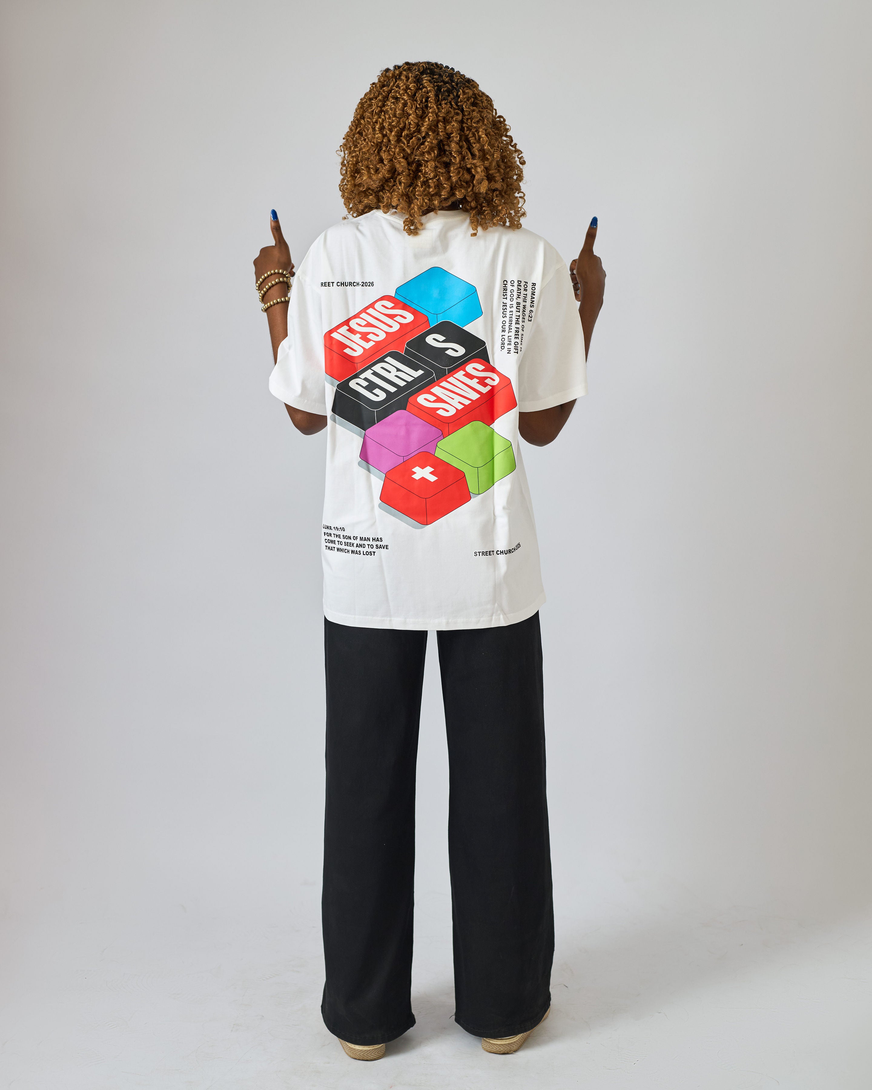 Jesus Saves Tee - Ctr S