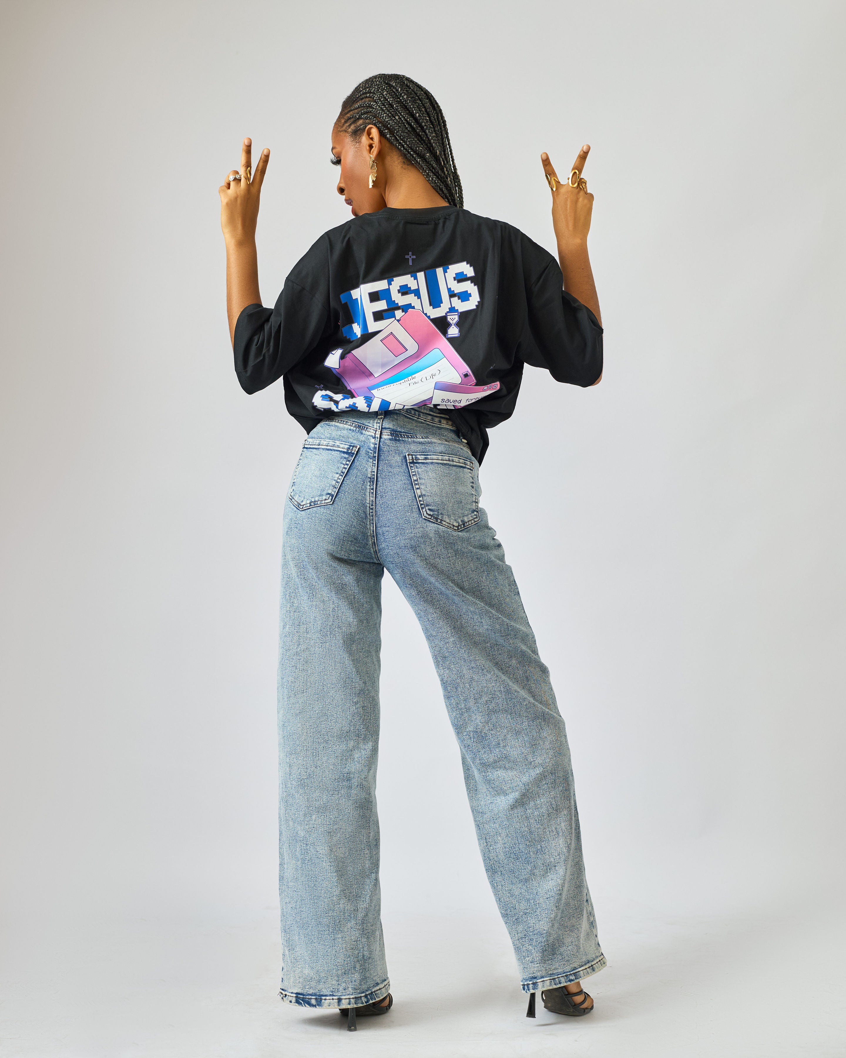 Jesus Saves Tee - Purple Rain