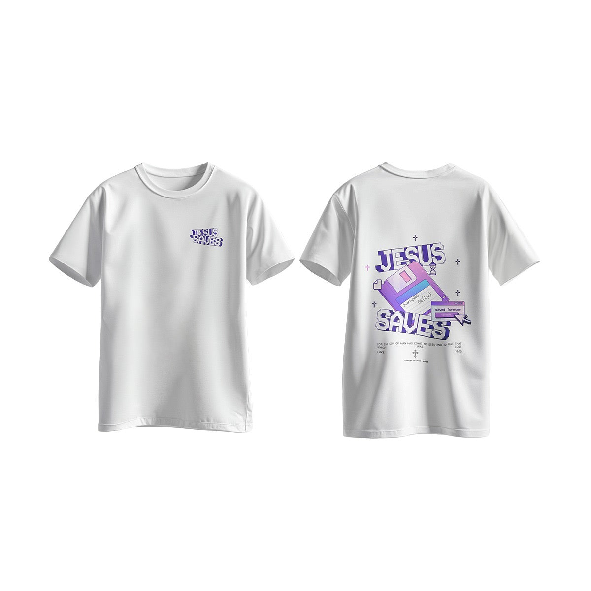 Jesus Saves Tee - Purple Rain