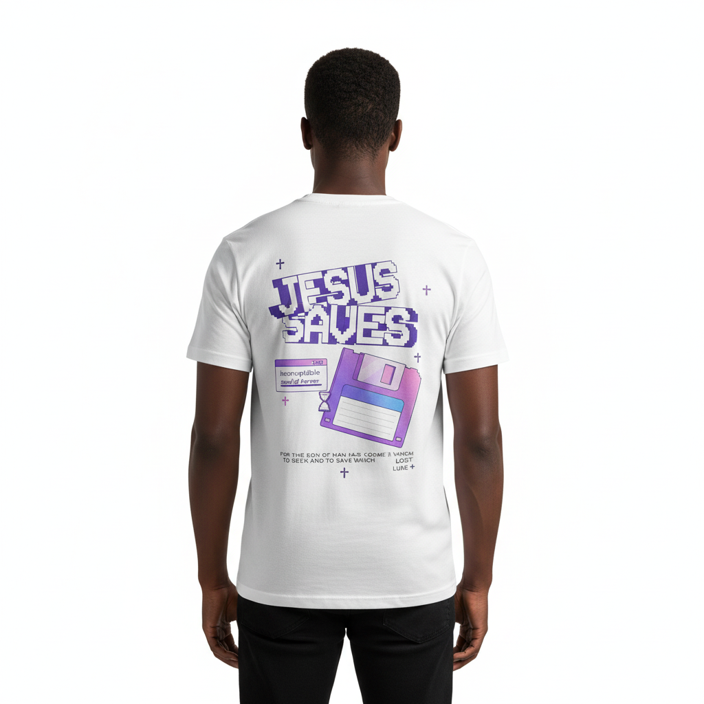 Jesus Saves Tee - Purple Rain