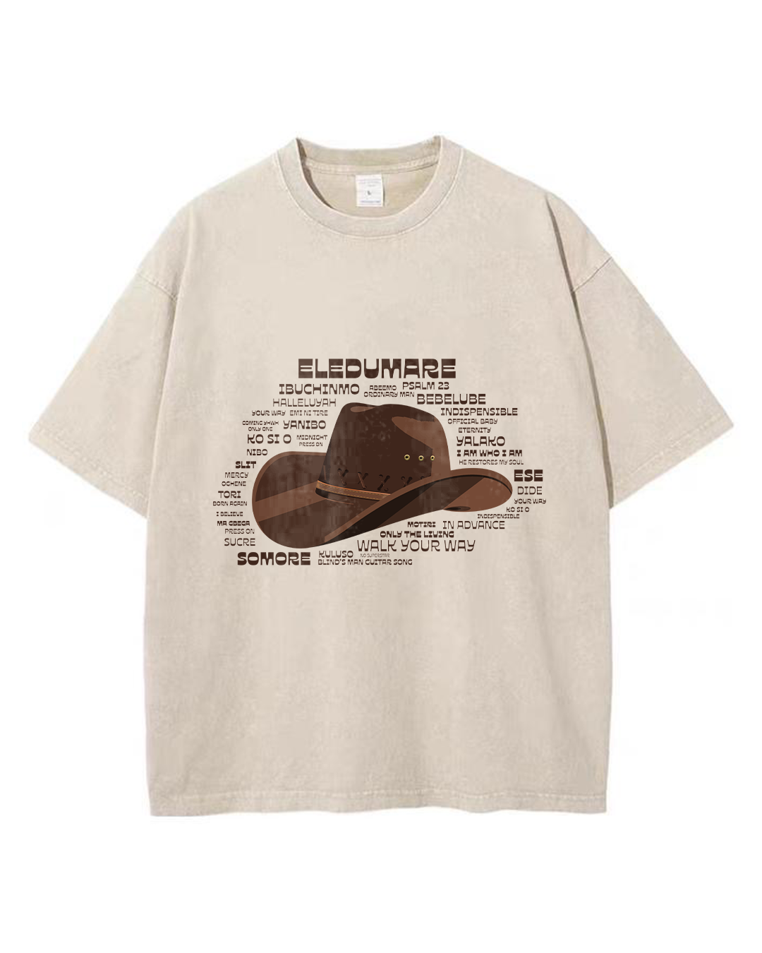 Eledumare Hat Stonewash Tee