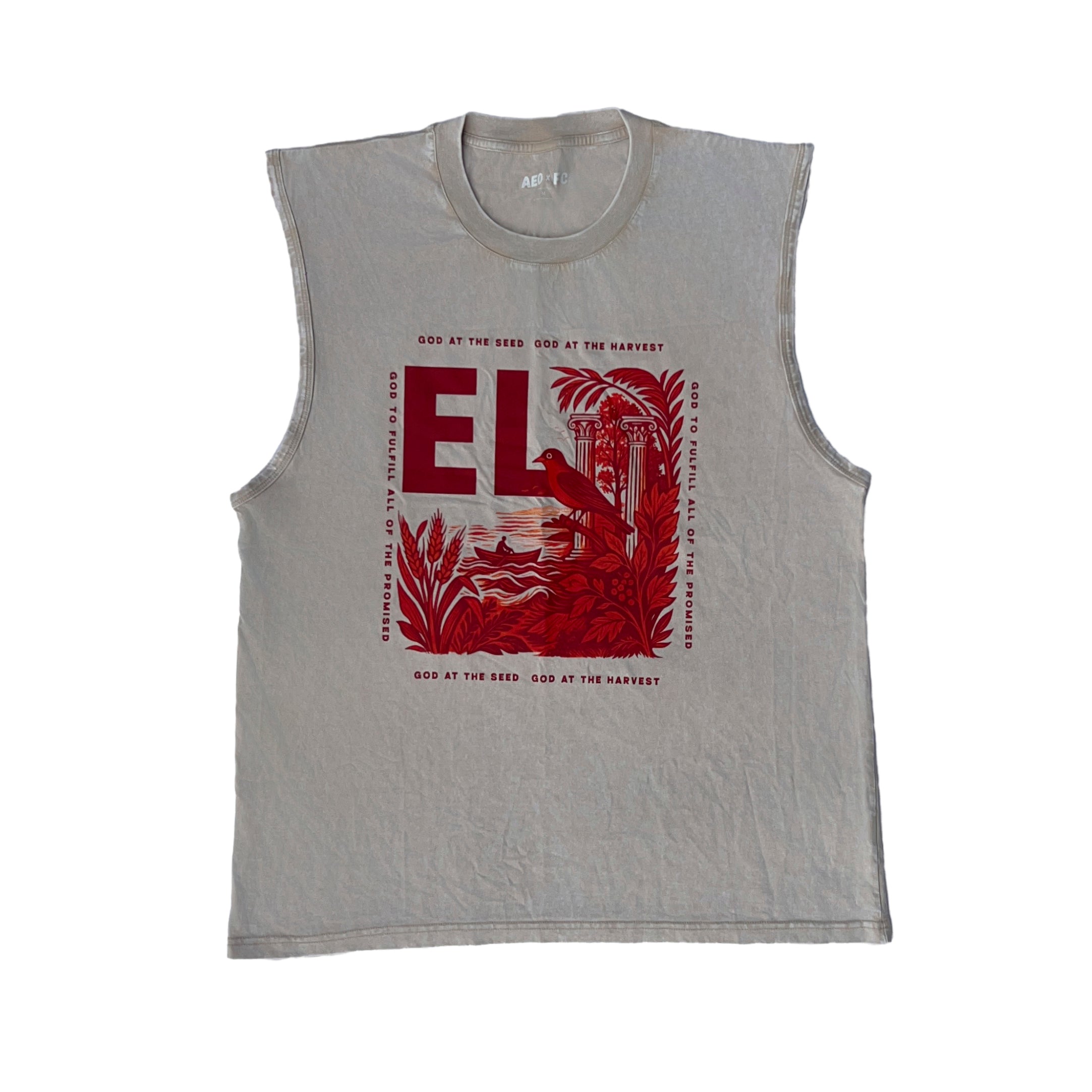 EL Stone Wash Sleeveless Shirt