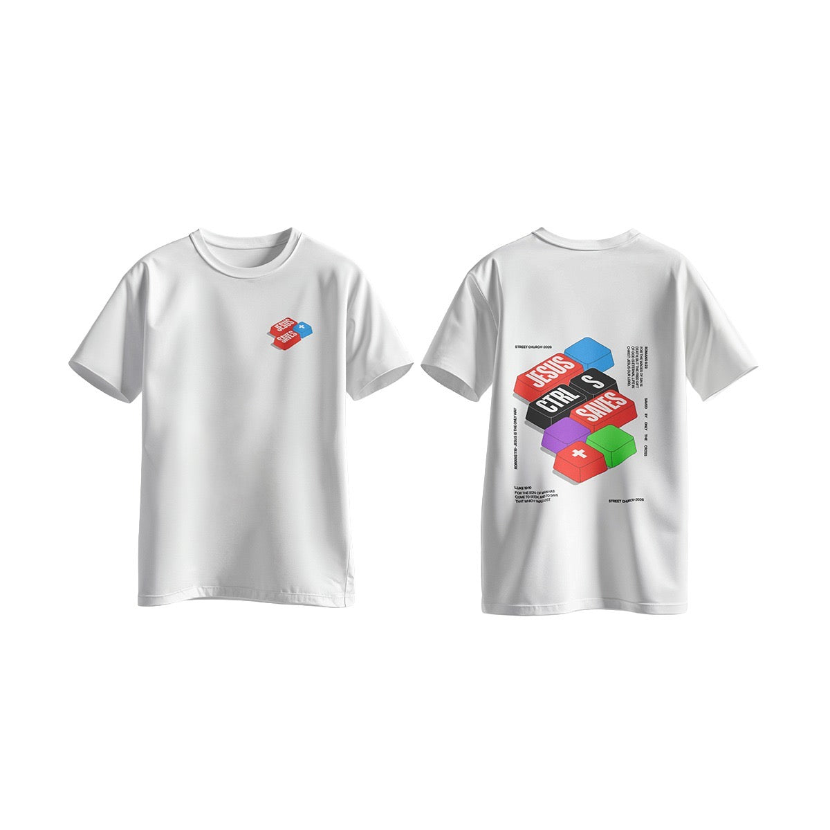 Jesus Saves Tee - Ctr S